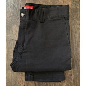 Dickies '67 Black Slim Flex Work Pants 34"